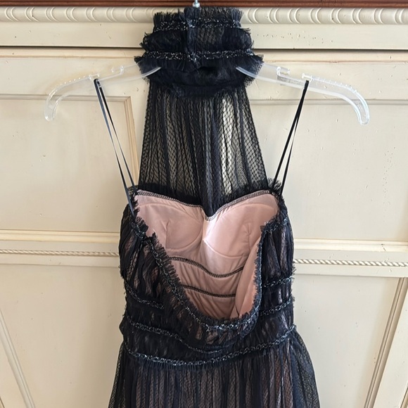 Max Studio London Halter Cocktail Black Dress - Picture 6 of 9